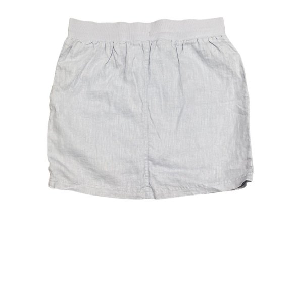 Ellen Tracy Linen Chambray Skort, Size Small - Picture 2 of 8